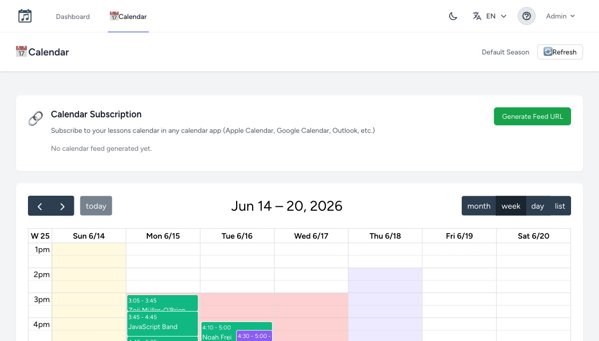 Lektionen automatisch im Kalender: Apple, Google & Outlook